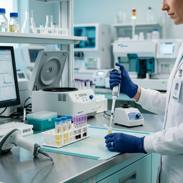 Toma de muestras de laboratorio y exámenes clínicos